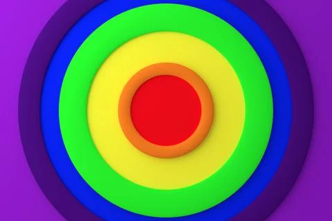 Abstract background of circle. 3D rendering. Stock Illustration