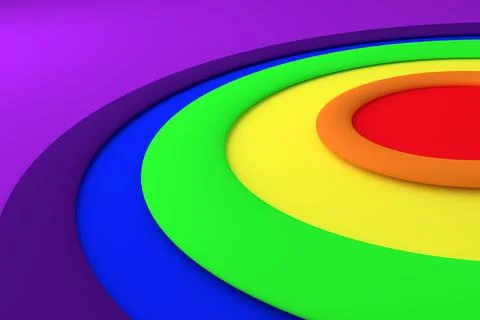Abstract background of circle. 3D rendering. 스톡 일러스트