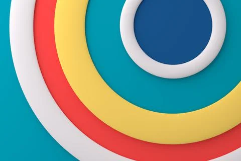 Abstract background of circle. 3D rendering. 스톡 일러스트
