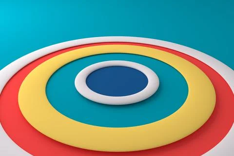 Abstract background of circle. 3D rendering. Stock Illustration