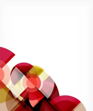 Abstract background, circle and triangle design round shapes overlapping イラスト素材