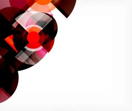 Abstract background, circle and triangle design round shapes overlapping 스톡 일러스트