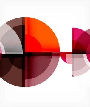 Abstract background, circle and triangle design round shapes overlapping 스톡 일러스트