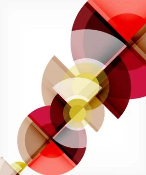 Abstract background, circle and triangle design round shapes overlapping イラスト素材