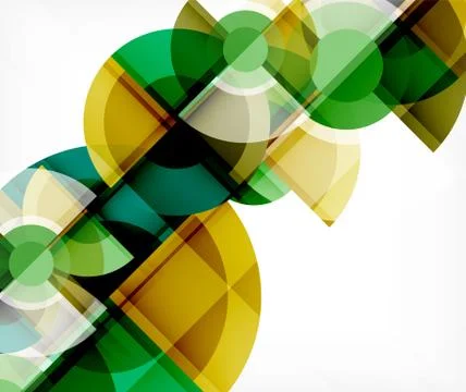 Abstract background, circle and triangle design round shapes overlapping イラスト素材