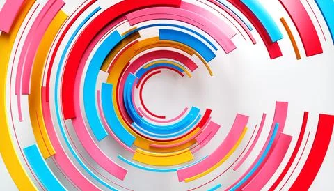 Abstract background. circle background dynamics. colorful Stock Illustration
