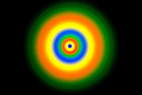 Abstract background circle color black blue green orange red and yellow con.. Stock Photos