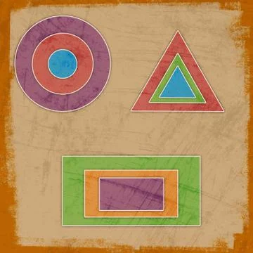 Abstract background with circle elements Illustrazione stock