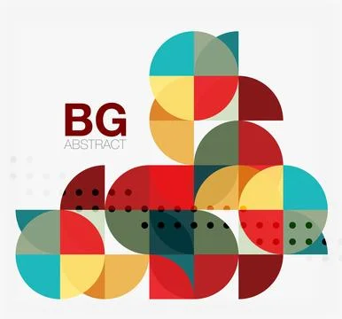 Abstract background of circle elements 스톡 일러스트