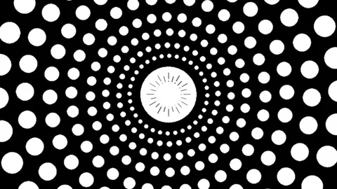 Abstract background of circle explosion with scattered light Stock Footage 279433989