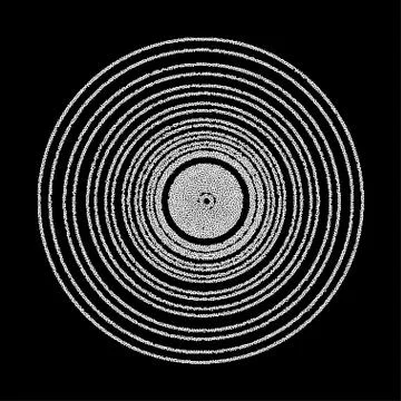 Abstract background in circle Stock Illustration