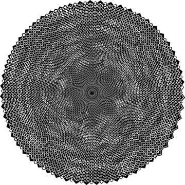 Abstract background in circle Stock Illustration