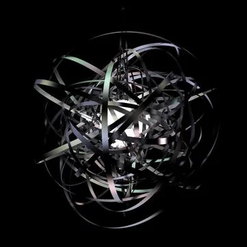 Abstract background of circle shape. 3D rendering. Stock Illustration