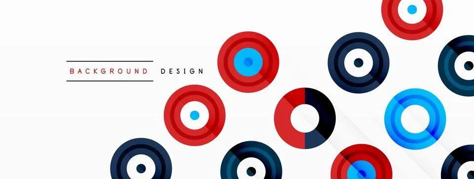 Abstract background with circle symmetric grid composition. Circle pattern イラスト素材