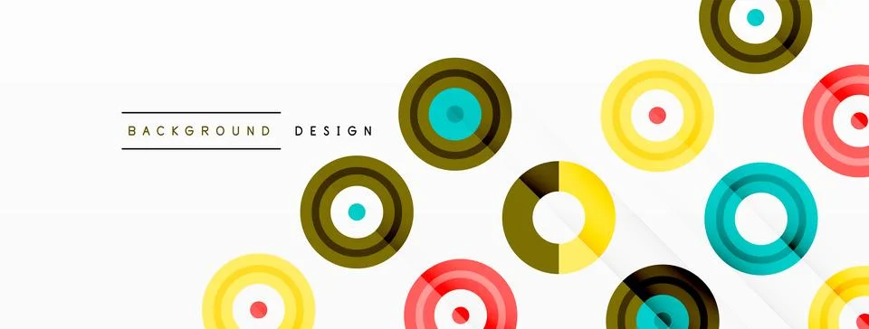 Abstract background with circle symmetric grid composition. Circle pattern Stock Illustration