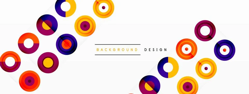 Abstract background with circle symmetric grid composition. Circle pattern 스톡 일러스트