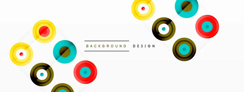 Abstract background with circle symmetric grid composition. Circle pattern Stock Illustration