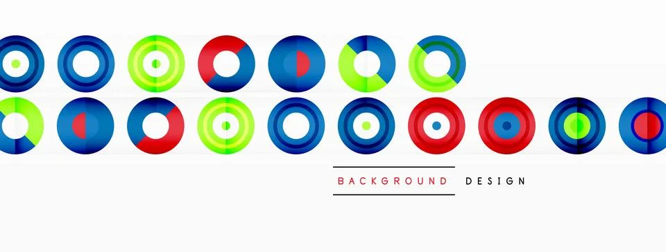 Abstract background with circle symmetric grid composition. Circle pattern イラスト素材