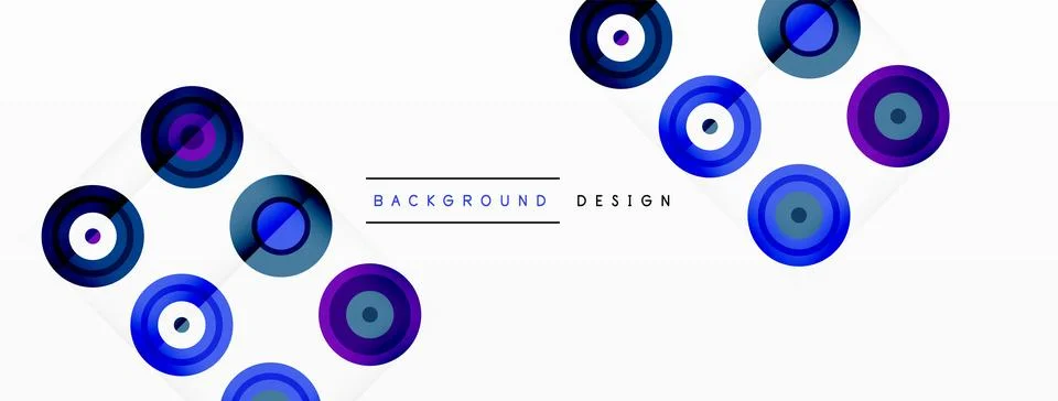 Abstract background with circle symmetric grid composition. Circle pattern Illustrazione stock