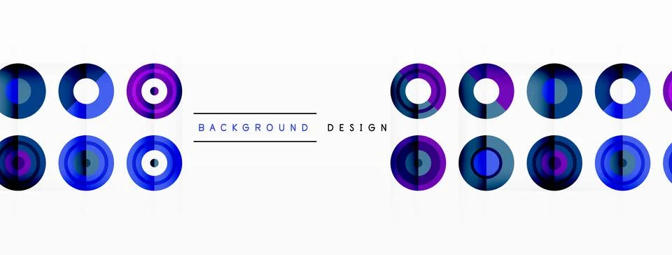Abstract background with circle symmetric grid composition. Circle pattern イラスト素材