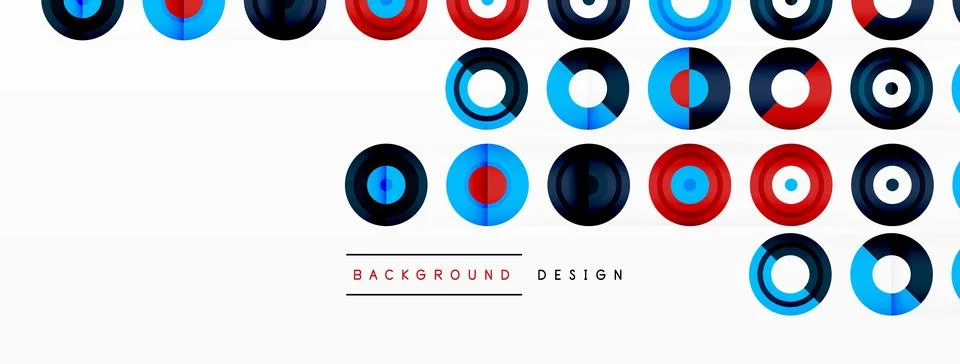 Abstract background with circle symmetric grid composition. Circle pattern イラスト素材