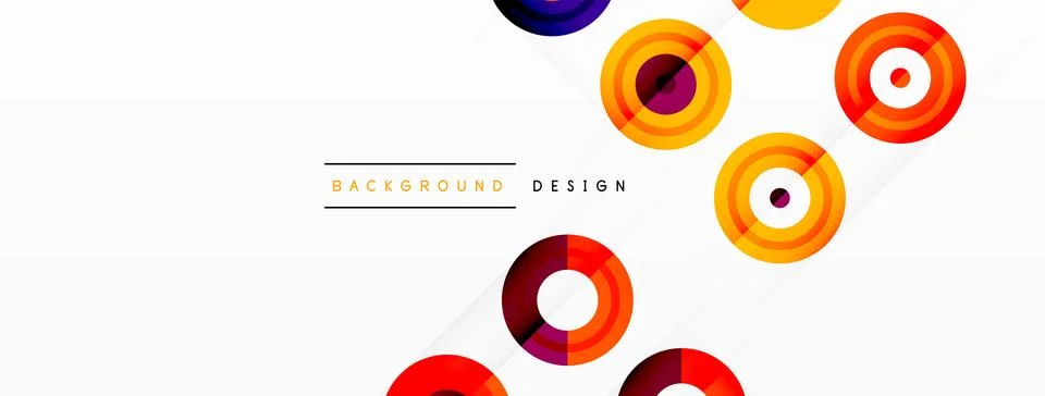 Abstract background with circle symmetric grid composition. Circle pattern Stock Illustration