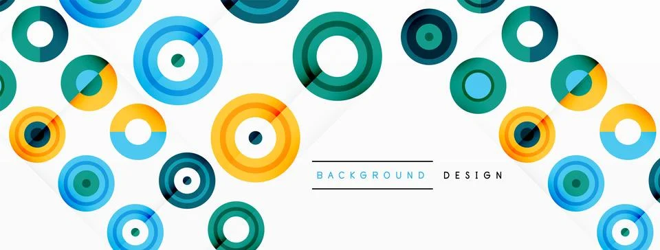 Abstract background with circle symmetric grid composition. Circle pattern Stock Illustration