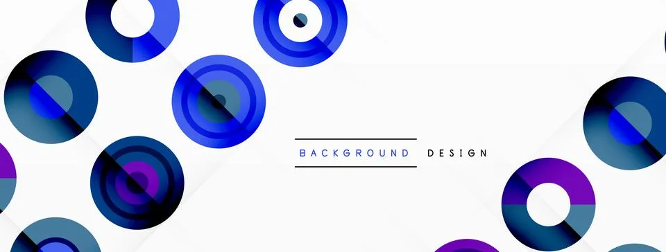 Abstract background with circle symmetric grid composition. Circle pattern Stock Illustration