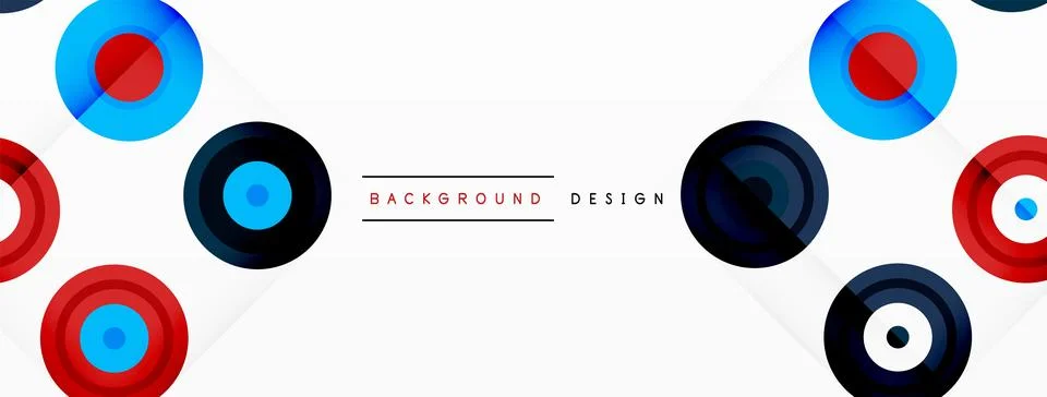 Abstract background with circle symmetric grid composition. Circle pattern Stock Illustration