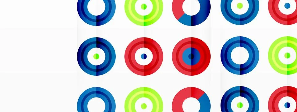Abstract background with circle symmetric grid composition. Circle pattern イラスト素材