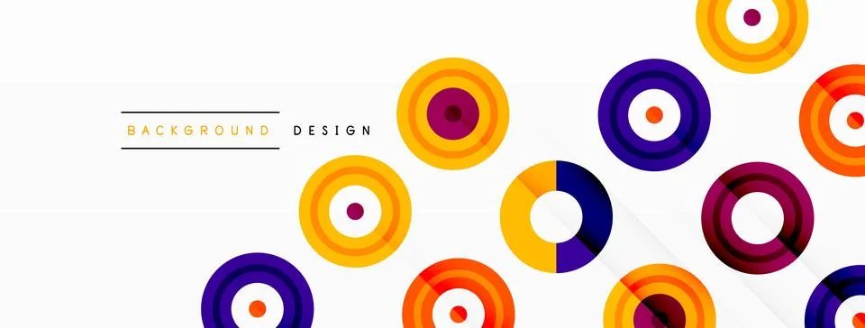 Abstract background with circle symmetric grid composition. Circle pattern 스톡 일러스트
