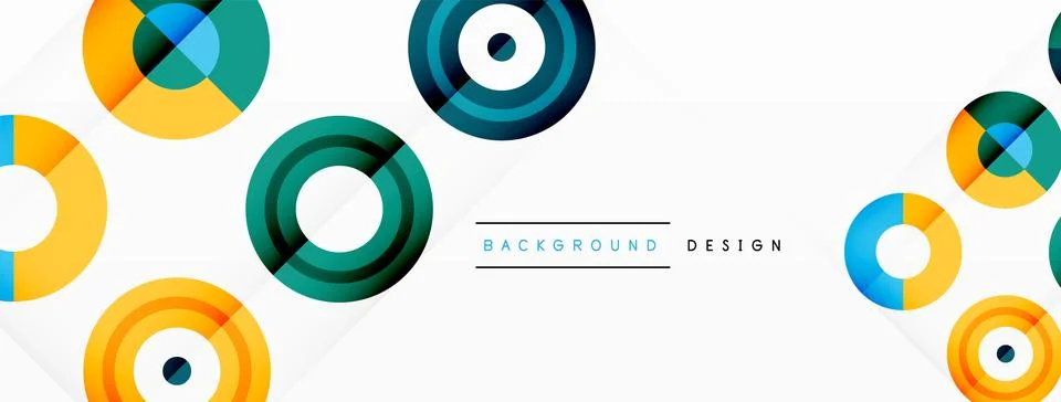 Abstract background with circle symmetric grid composition. Circle pattern 스톡 일러스트