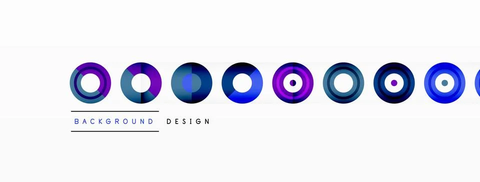 Abstract background with circle symmetric grid composition. Circle pattern Stock Illustration