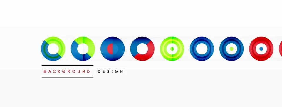 Abstract background with circle symmetric grid composition. Circle pattern Illustrazione stock