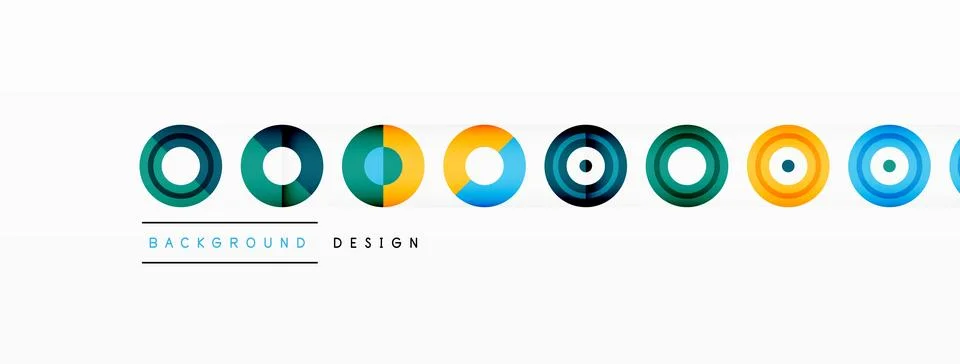Abstract background with circle symmetric grid composition. Circle pattern Stock Illustration