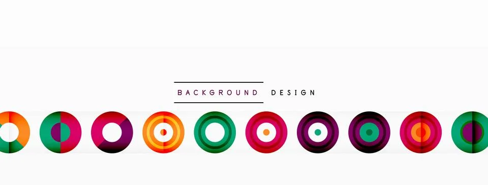 Abstract background with circle symmetric grid composition. Circle pattern Stock Illustration