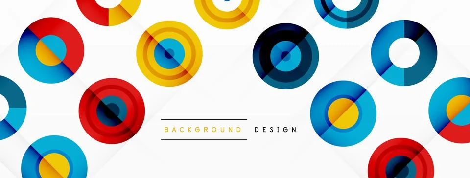 Abstract background with circle symmetric grid composition. Circle pattern 스톡 일러스트