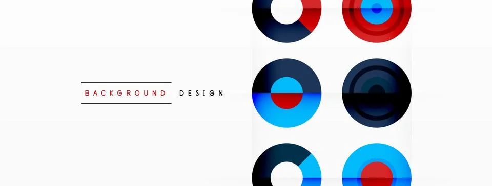 Abstract background with circle symmetric grid composition. Circle pattern Stock Illustration