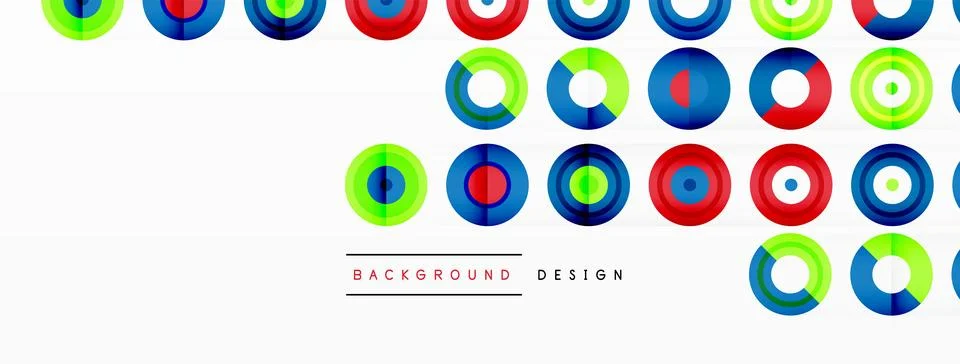 Abstract background with circle symmetric grid composition. Circle pattern 스톡 일러스트