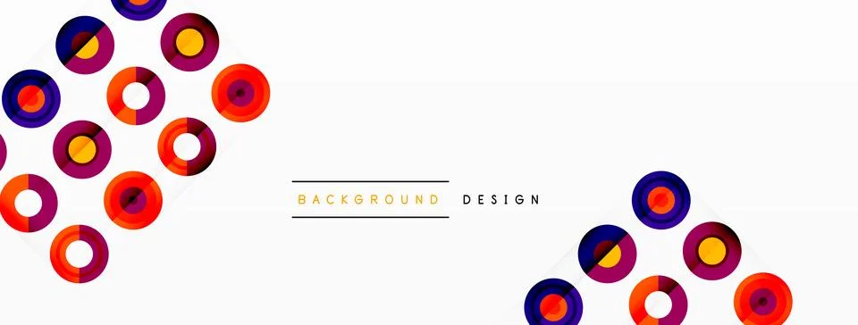 Abstract background with circle symmetric grid composition. Circle pattern 스톡 일러스트