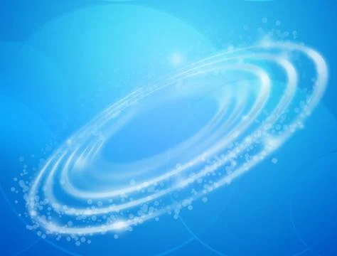 Abstract background with circles and dots glow Illustrazione stock