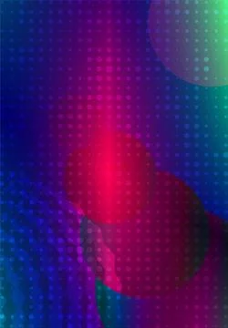 Abstract background with circles and dots red green blue gradient design イラスト素材