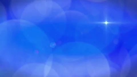 Abstract background with circles and flashes of blue light Stock Footage 280721037