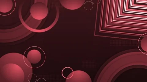 Abstract background with circles and layered geometric frames animation Stock Footage 337265476