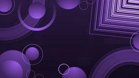 Abstract background with circles and layered geometric frames animation Stock Footage 337265488