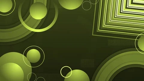 Abstract background with circles and layered geometric frames animation Stock Footage 337265538