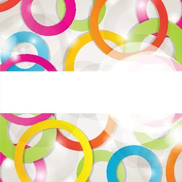 Abstract background with circles and squares Stock-Illustration