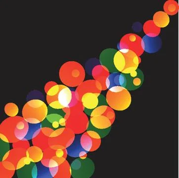 Abstract background with circles and squares Stock Illustration