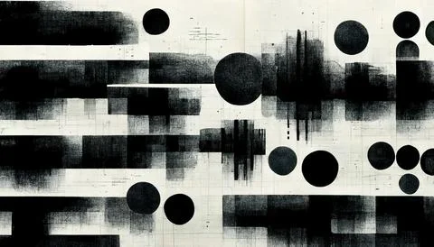 Abstract background with circles and texture on a light background Stock Illustration