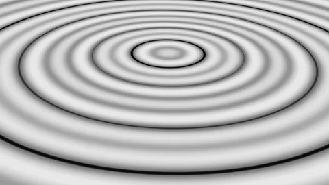 Abstract background with circles, black and white spiral. Видео 241022570